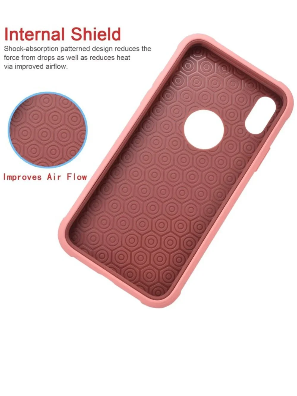 2 NEW iPhone Xs 1Os X 10 Case Cover Pink Glitter Sparkle Protective Shockproof